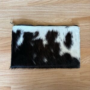 SOLD Cowhide Zipper Pouch